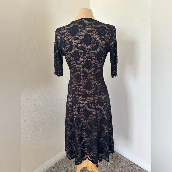 NWOT Cabi Black Lace Dress size M fully lined - Picture 6 of 14